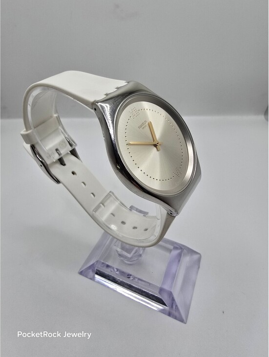 Swatch Skindoree White Silicone Watch (SYXS108) Skin Irony main image 5